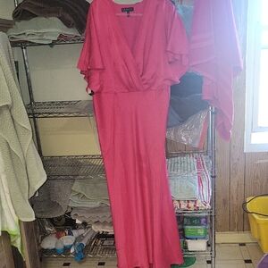 Eloquii Vibrant Pink Maxi Dress